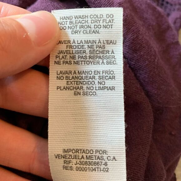 3 for $30! Garage lace purple tee. Size extra small - Picture 5 of 9